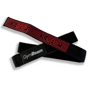 GymBeam X-Grip posilovací trhačky barva Black