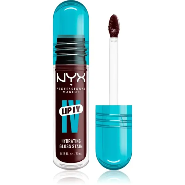 NYX Professional Makeup Lip IV dlouhotrvající lesk na rty s hydratačním účinkem odstín 15 - WATER BOUT WNE? 5 ml