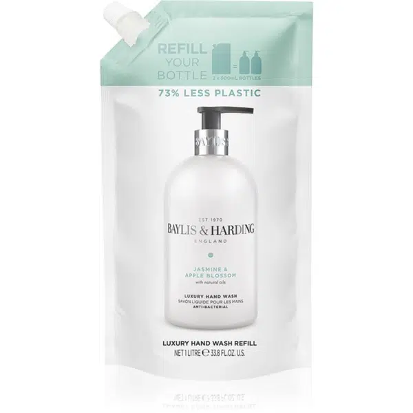Baylis & Harding Jasmine & Apple Blossom tekuté mýdlo na ruce náhradní náplň 1000 ml