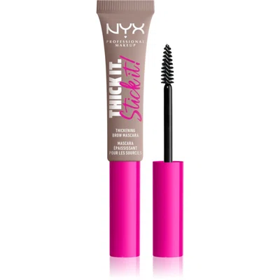 NYX Professional Makeup Thick it Stick It Brow Mascara řasenka na obočí odstín 02 Cool Blonde 7 ml
