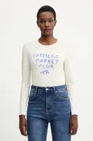 Tričko s dlouhým rukávem Weekend Max Mara ALIAS béžová barva, 2525946042600