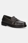Kožené mokasíny Tommy Hilfiger CLASSIC HIGH HILFIGER LTH LOAFER pánské, hnědá barva, FM0FM05769