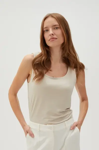 Marisse Women's T-Shirt L-Ts-4606 L.Beige