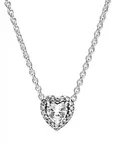 Pandora Stříbrný náhrdelník s třpytivým srdíčkem Timeless 398425C01-45