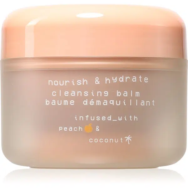 Glow Hub Nourish & Hydrate vyživující čisticí balzám s broskvovým extraktem 100 g