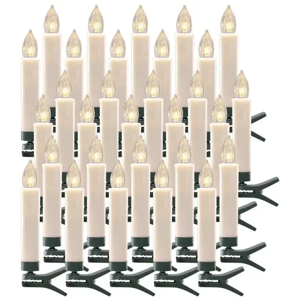 Bezdrôtové LED sviečky na stromček sada 30 ks