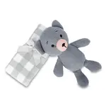 Mikroplyšová deka s pleteným medvedíkom