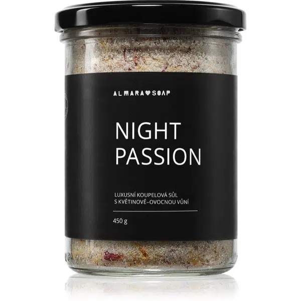 Almara Soap Bath relaxačná soľ do kúpeľa s vôňou Night Passion 450 g