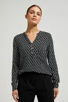 Marisse Women's Shirt Z-Ko-4500 Black_White