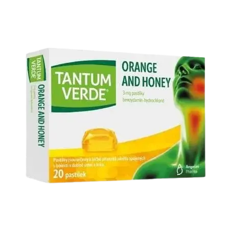 TANTUM VERDE orange & honey 20 pastiliek