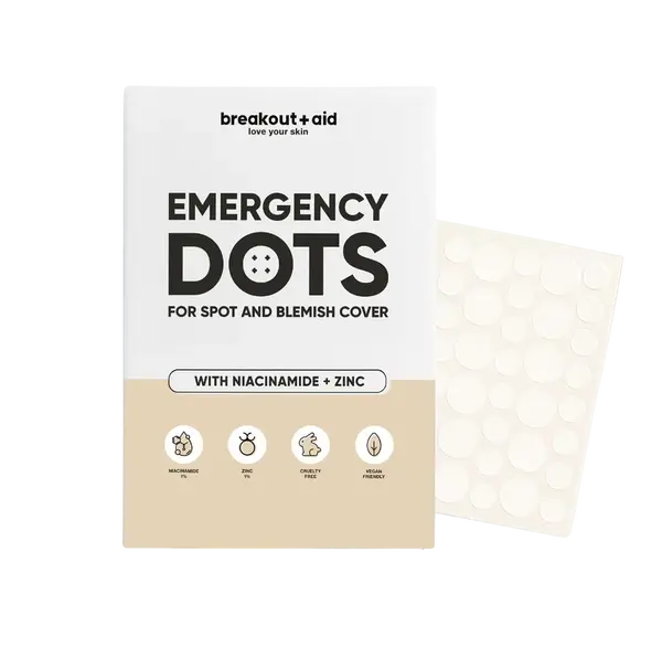 BREAKOUT+AID Náplasti na lokálne ošetrenie akné s niacínamidom a zinkom 72 ks