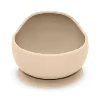 Petite&Mars Take&Match Silicone Bowl miska s prísavkou Desert Sand 6 m+ 360 ml
