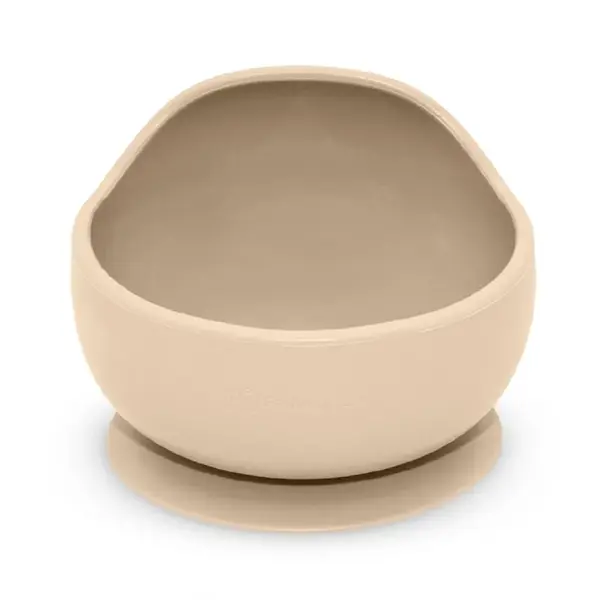Petite&Mars Take&Match Silicone Bowl miska s prísavkou Desert Sand 6 m+ 360 ml