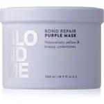 Schwarzkopf Professional Blondme Bond Repair Purple Mask maska na vlasy neutralizujúci žlté tóny 500 ml