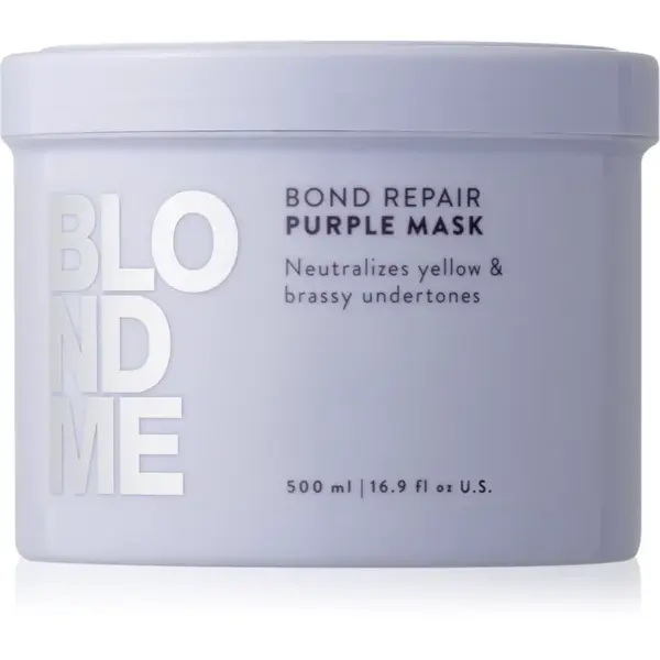 Schwarzkopf Professional Blondme Bond Repair Purple Mask maska na vlasy neutralizujúci žlté tóny 500 ml