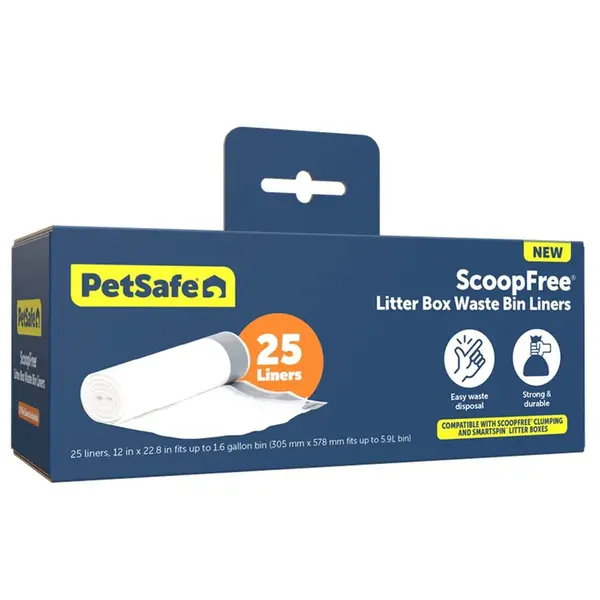 PetSafe® ScoopFree SmartSpin™ | Náhradné sáčky do automatickej toalety pre mačky, 25 ks