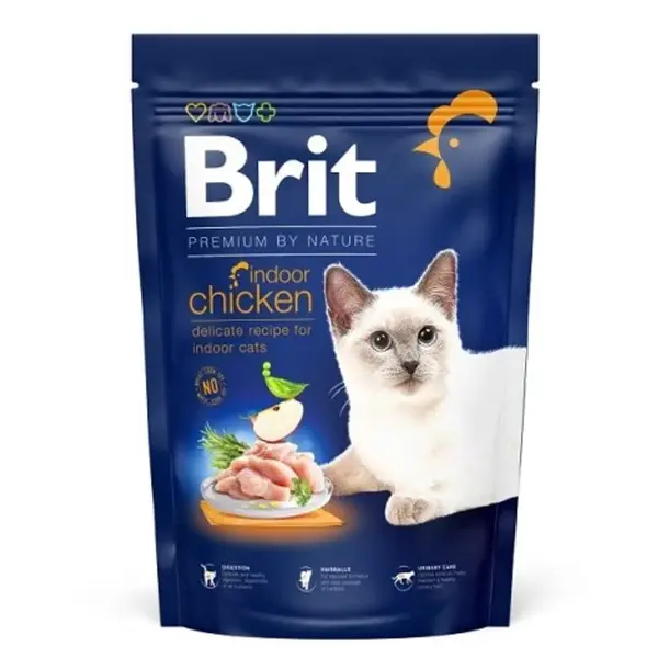 Brit Premium Cat by Nature Indoor Chicken 800 g | Granule pre mačky