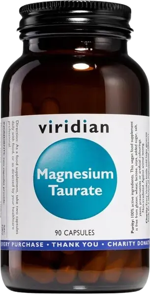 VIRIDIAN Magnesium Taurate (Taurát horečnatý) 90 kapsúl