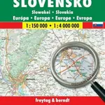 Slovensko autoatlas 1:150 0000 A4, spirála
