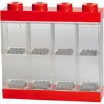 LEGO sběratelská skříňka na 8 minifigurek - červená