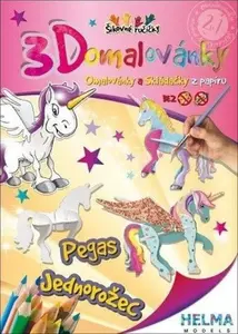 3D omalovánky Pegas, jednorožec