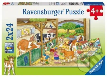Den na farmě - puzzle z kategorie 15 - 60 dílků