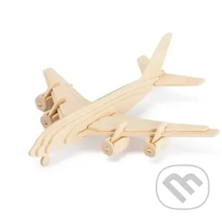 Civilní letadlo (Drevrné 3D puzzle) - puzzle z kategorie Umělecké