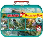 Dinosauři 4v1 (Puzzle v plechovém kufříku) - puzzle z kategorie 60 - 300 dílků