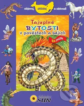 Tajuplné bytosti v pověstech a bájích 8x puzzle (Objevuj, skládej a obkresli) - puzzle z kategorie Dětské puzzle