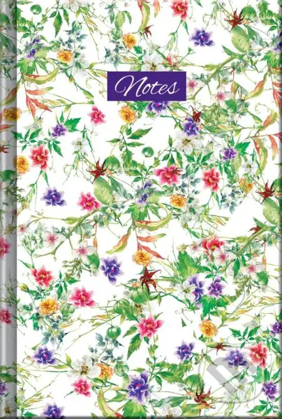 Notes Flowers (linajkovaný)