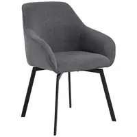 MID.YOU ŽIDLE S PODRUČKAMI, ocel, struktura, šedá