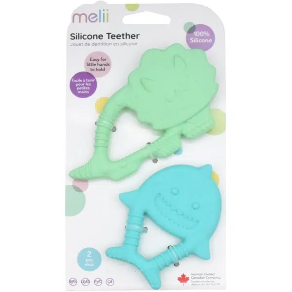 Melii Teethers kousátko Dino & Shark 2 ks