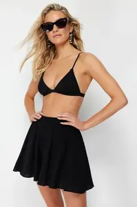 Trendyol černé tkané 100% bavlněné šortky a bermudy