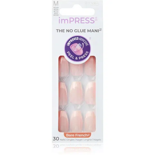 KISS imPRESS The No Glue Mani umělé nehty samolepicí 30 ks