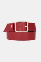 Kožený pásek Patrizia Pepe dámský, béžová barva, CW6409 L001