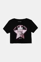 Dětské bavlněné tričko Guess černá barva, J5YI08 K6YW4