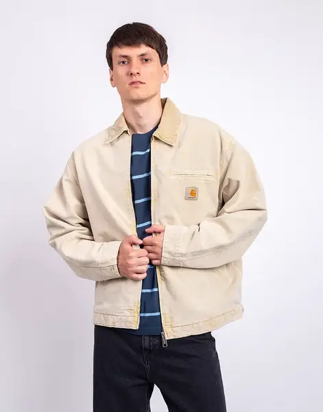 Carhartt WIP OG Detroit Jacket Dusty H Brown/ Dusty H Brown chalk wash XL