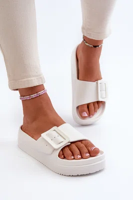 BIG STAR SHOES Dámské Pěnové Žabky Na Platformě S Sponou Big Star