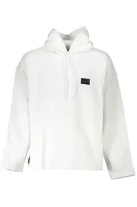 Bílá mikina Calvin Klein bez zipu