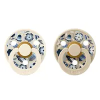 BIBS x Liberty Dudlíky z přírodního kaučuku Colour 2ks, velikost 2 - Bobo Ivory Mix