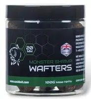 Nash vyvážené boilie wafters monster shrimp - 100 g 20 mm