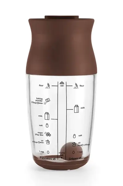 Šejkr na palačinky Lekue hnědá barva