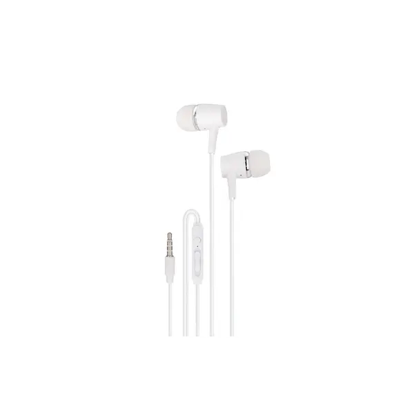 Slúchadlá do uši MAXLIFE MXEP-02 biele s mikrof.