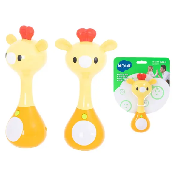 Kojenecké hryzátko, hrkálka žirafa so zvukmi a svetlom -KIK