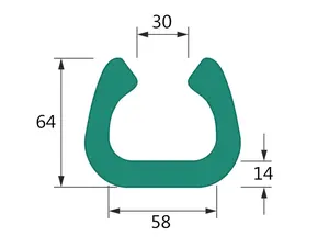 10 ks - Pěnový polyetylén Profil  U FIX 60 (1ks=2bm)