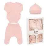 3-dielna dojčenská súpravička do pôrodnice New Baby I AM ružová 62 (3-6m), 20C49087
