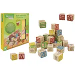 Drevené kocky písmen, číslic, symbolov je sada 30ks-SIRWOOD