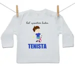 Boodyy Tričko s dlhým rukávom Keď vyrastiem budem tenista 86 (12-18 mesiacov)