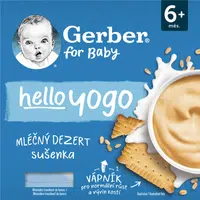 GERBER hello yogo mliečny dezert sušienka