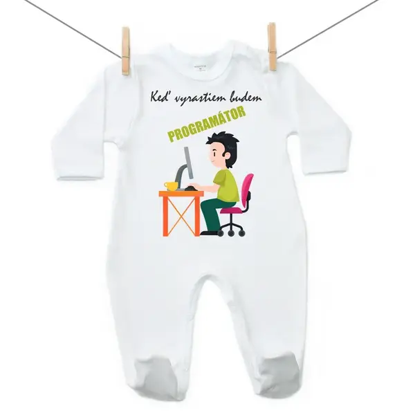 Boodyy Overal Keď vyrastiem budem programátor 86 (12-18 mesiacov)